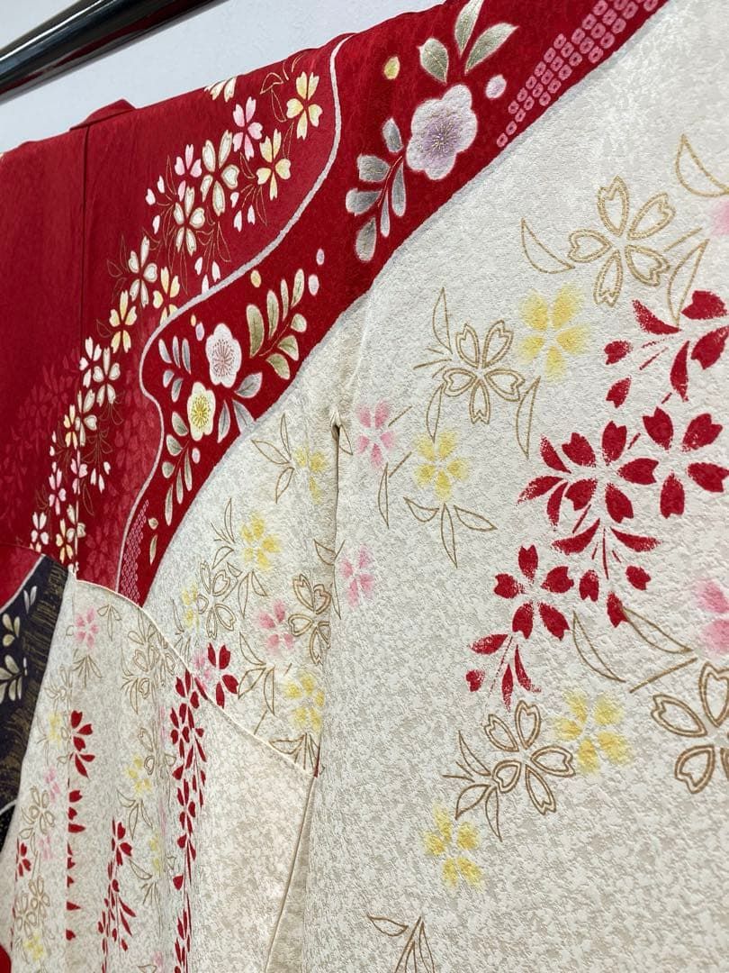 振袖 豪華 金彩 金刺繍 紋意匠 桜 身丈160cm 撥水加工済 - メルカリ