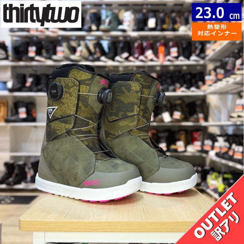 OUTLET 24-25 THIRTYTWO LASHED DOUBLE BOA W S B4BC CAMO 23cm サーティーツー ラッシュド レディース 日本
