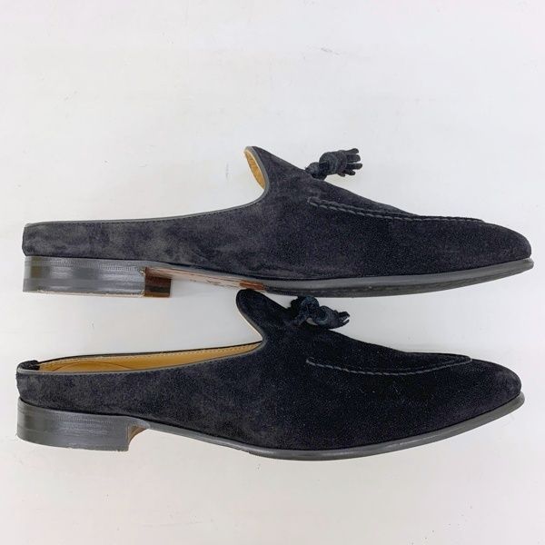 Berwick バーウィック 5602 ローファー スリッポン サンダル シューズ タッセルローファー メンズ サイズ43 ブラック 靴 DF16864