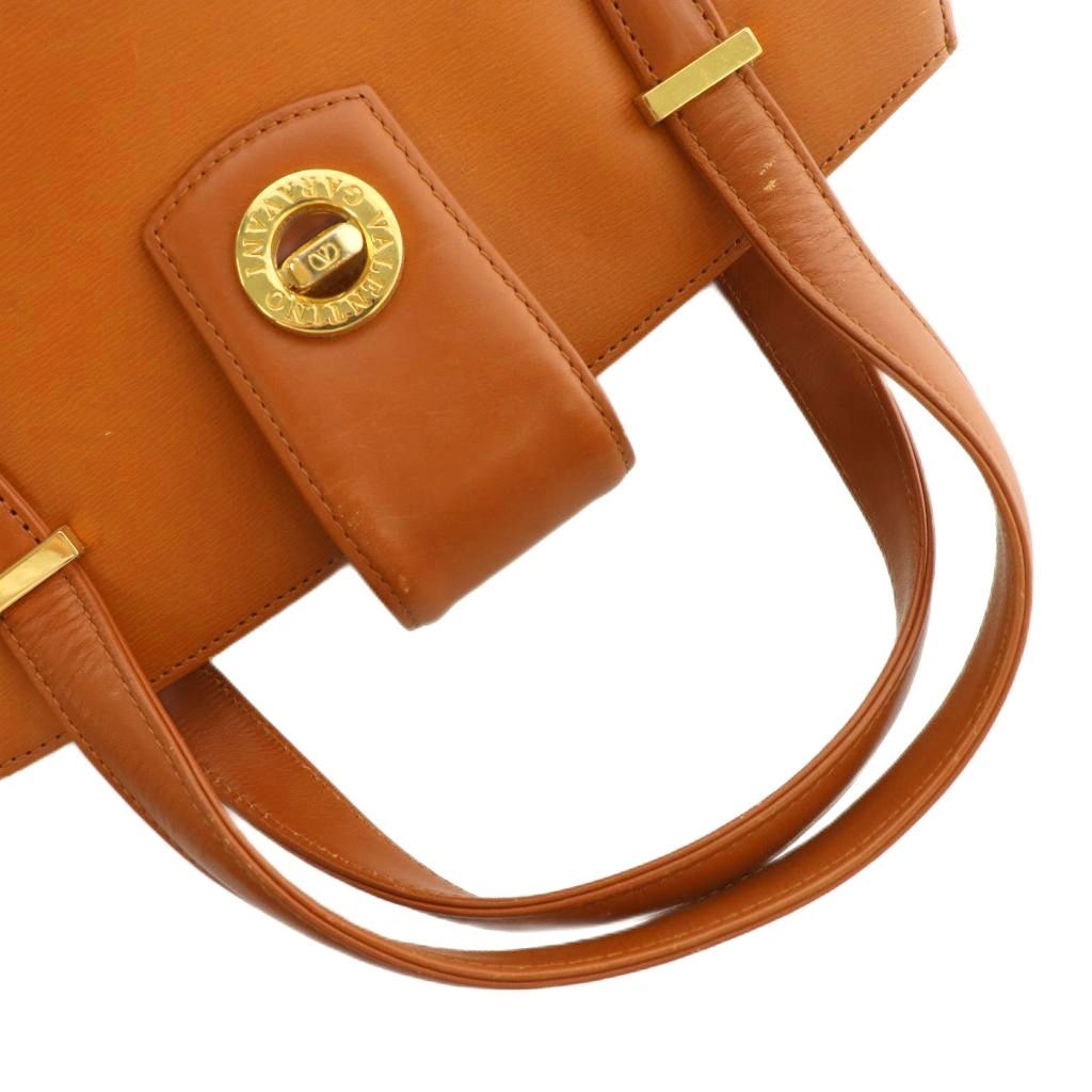 良品✨ヴァレンティノガラヴァーニ ハンドバッグ レザー ブラウン ゴールド金具 ヴァレンティノ ガラヴァーニ VALENTINO GARAVANI レザー 2WAY