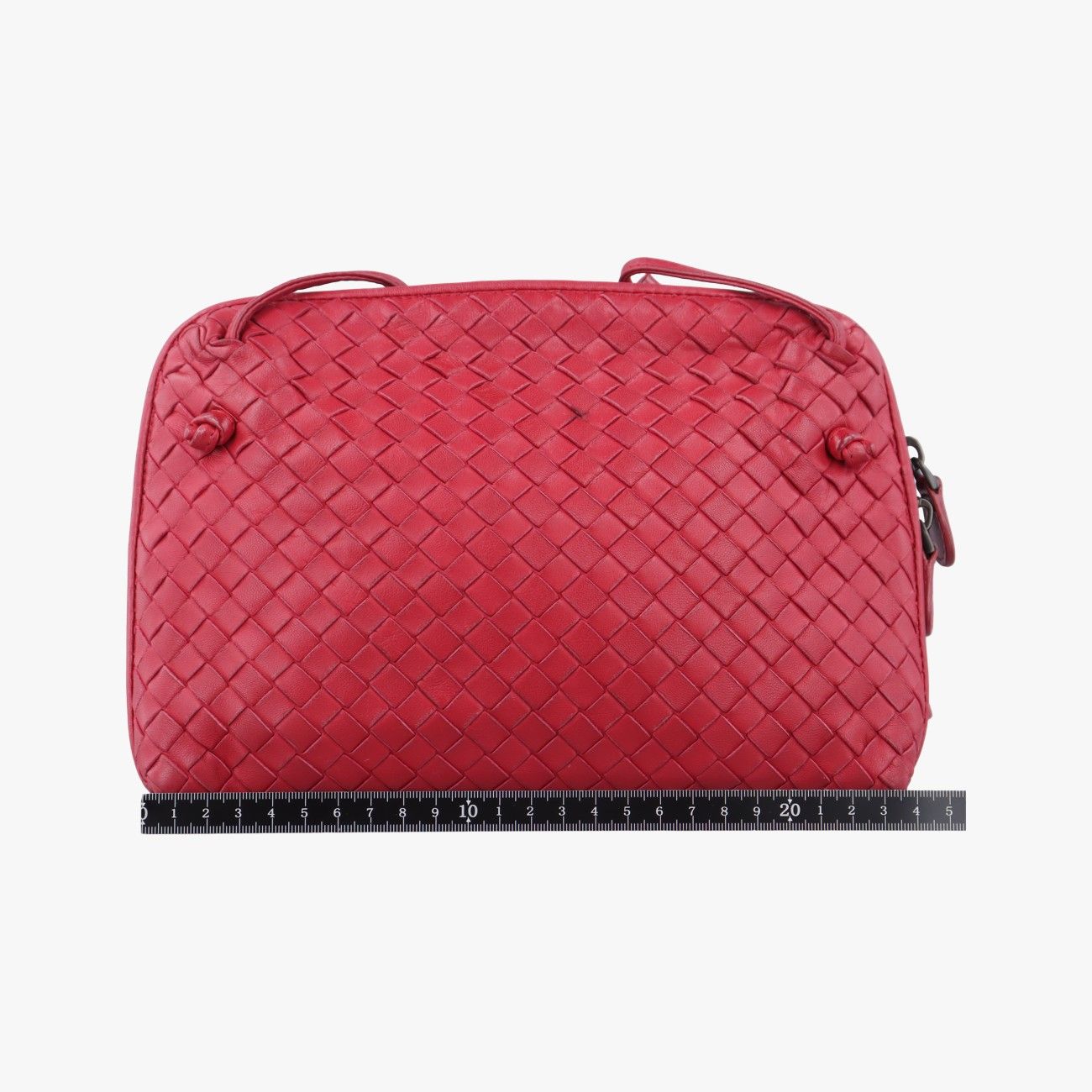 ボッテガヴェネタBottega Venetaノディーニ イントレチャートレッドラムスキンB06213214J