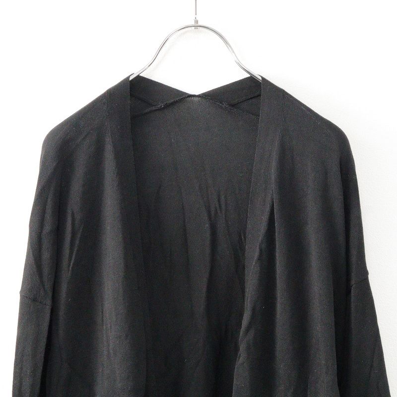 アトリエナルセ atelier naruse cotton knit cardigan コットンニットカーディガン F/ブラック  トップス【2400014002065】 - メルカリ