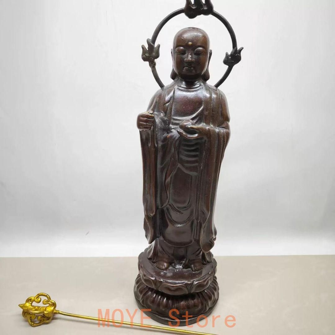 地蔵 菩薩 観音 銅製 仏像 彫刻 置物 開運 風水 工芸品 - メルカリ