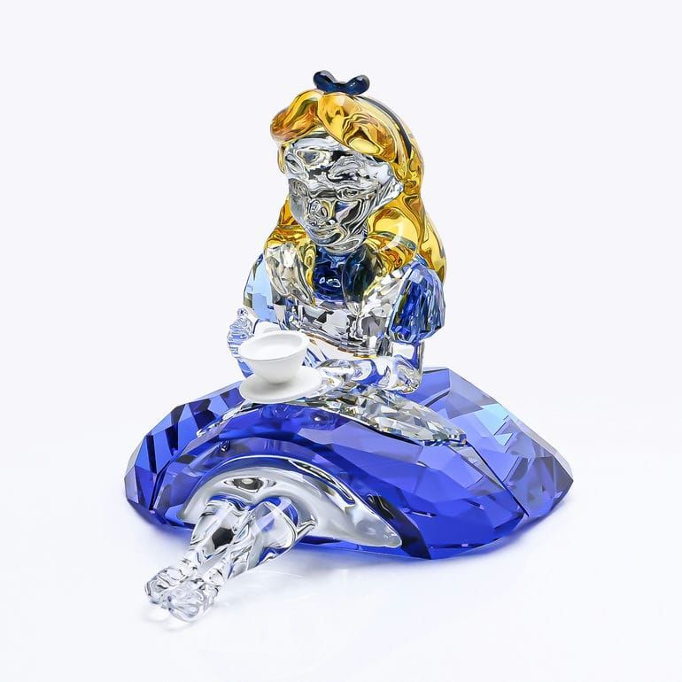 スワロフスキー SWAROVSKI クリスタルフィギュア Disney ディズニー 不思議の国のアリス アリス ブルー マルチカラー 5670324 インテリア オブジェ 置物