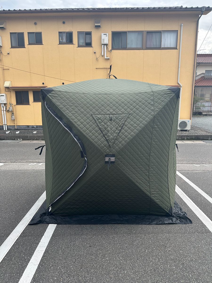 MGC サウナテントグリーン 最新 年後期型 撮影で使用 スカート部にほんのり焼け跡あり