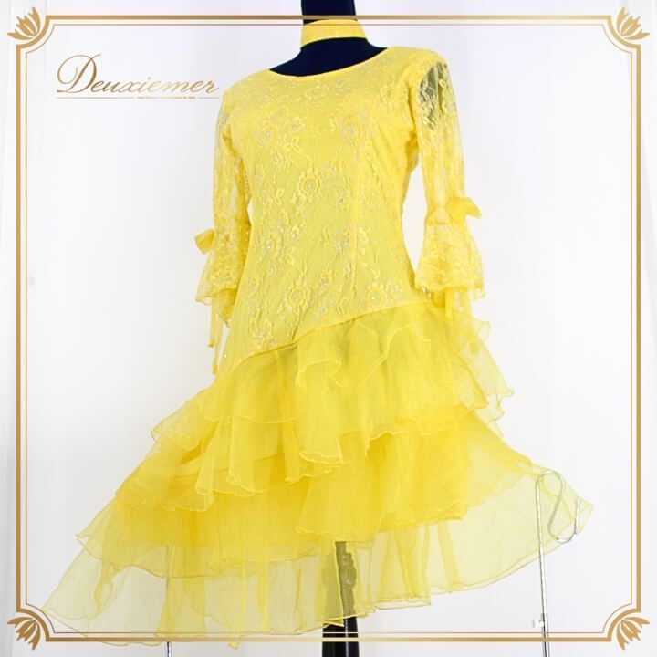 【美品 社交ダンス衣装】primaboutique プリマブティック ドレス 送料無料』ブラック prima boutique プリマブティック ラテン