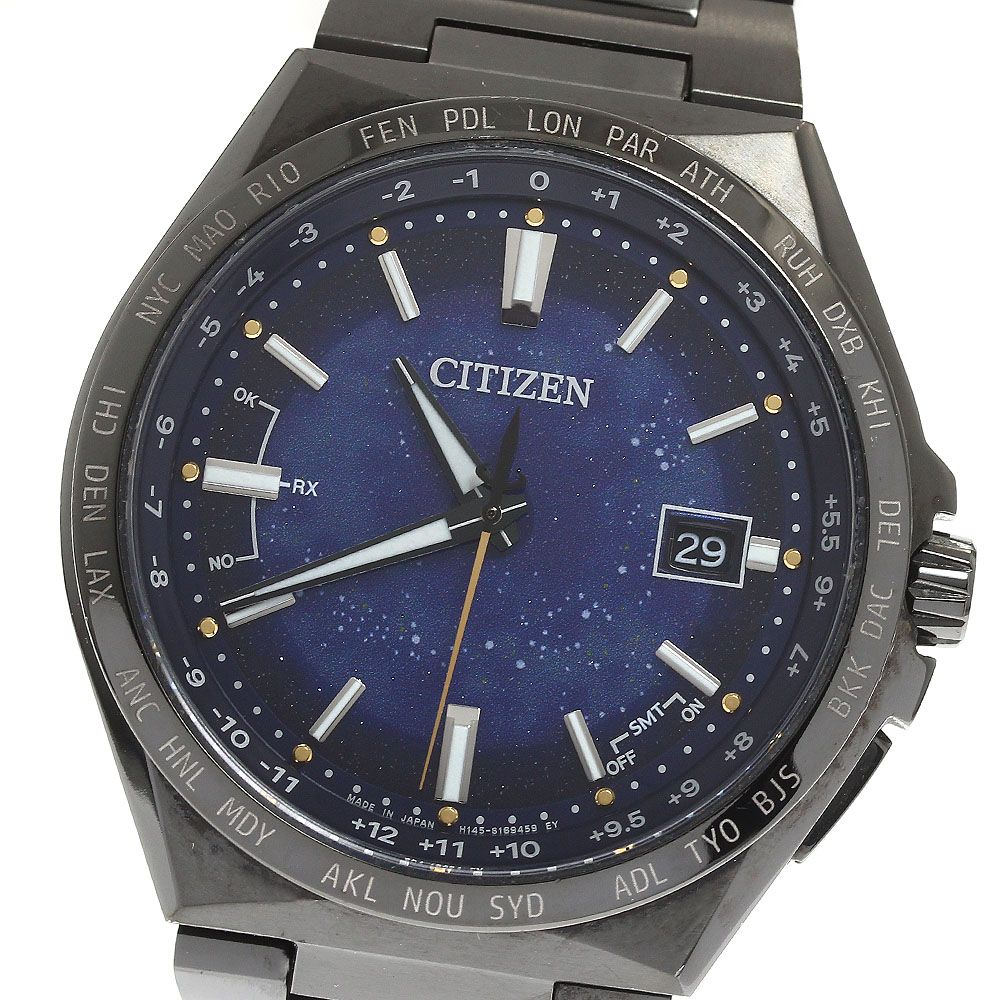シチズン CITIZEN CB0219-50L|H145-S123704 アテッサ コズミックブルーコレクション チタニウム技術50周年記念 ソーラー電波 メンズ_911905