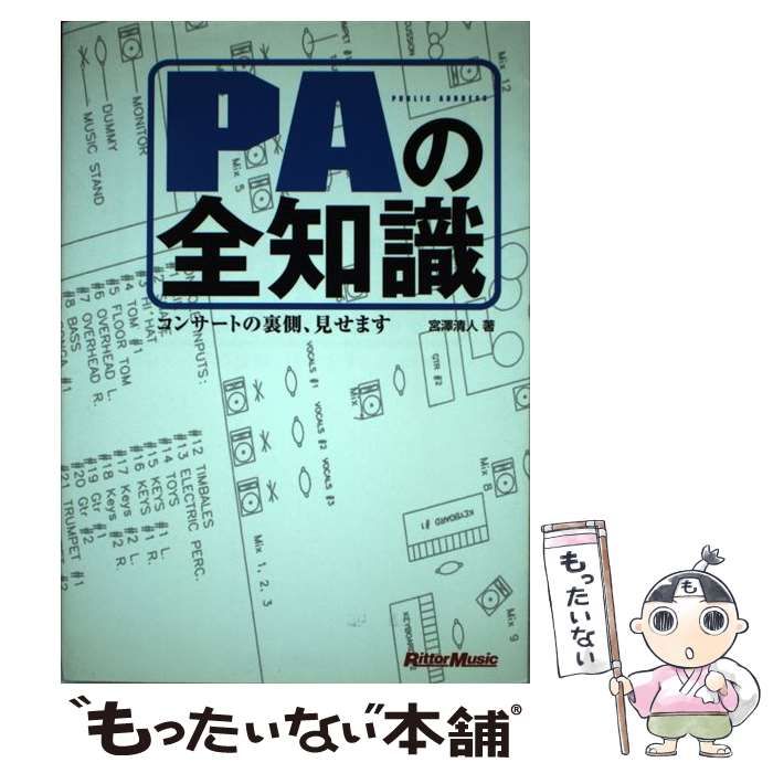 中古】 PAの全知識 コンサートの裏側、見せます 本格派を目指すキミに