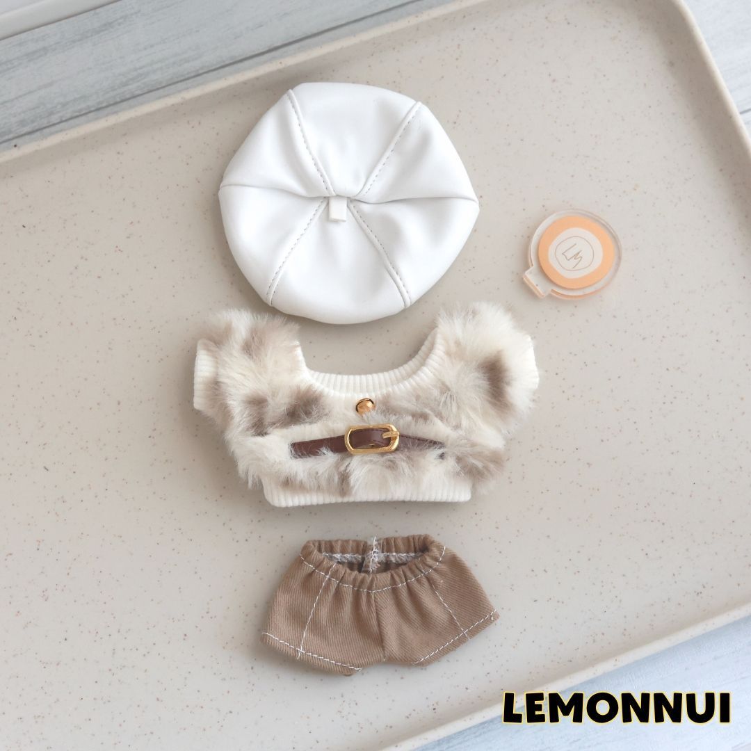 10cm ぬいぐるみ服 着せ替え ぬい服 帽子付き ジャケット ぬい 着せ