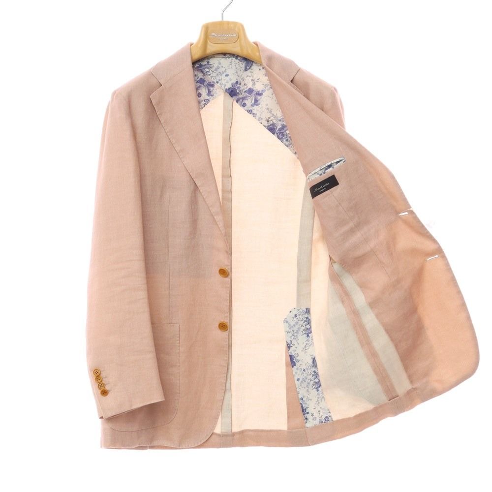 中古】サルトリオ Sartorio リネンシルク 2B テーラードジャケット
