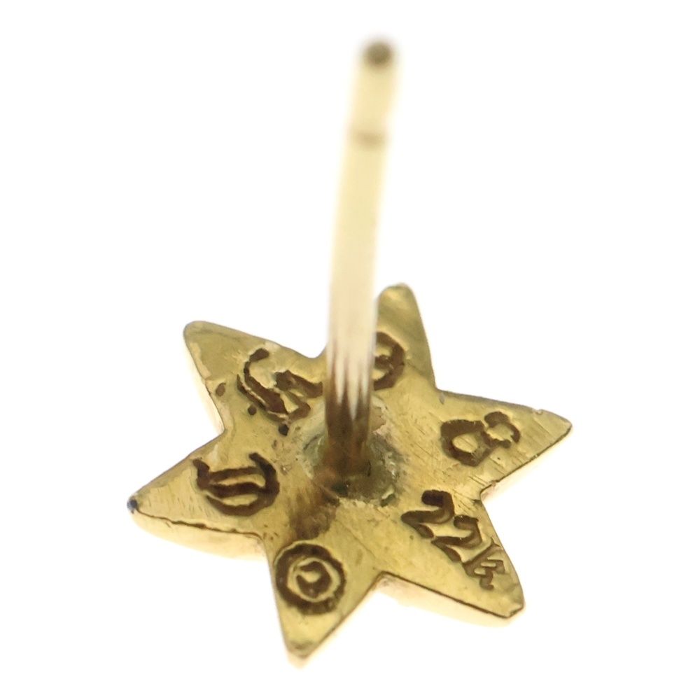  CHROME HEARTS クロムハーツ 22 K CO STAR DIA スタースタッドピアス 1ダイヤ ゴールド BCA 020 その他 アクセサリー
