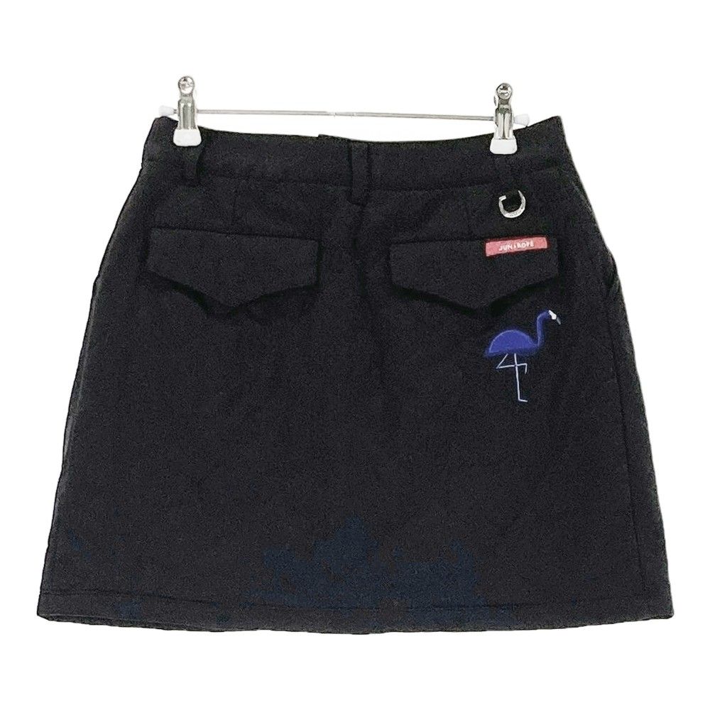 サイズ：S JUN&ROPE ジュン アンド ロペ 中綿スカート ブラック系