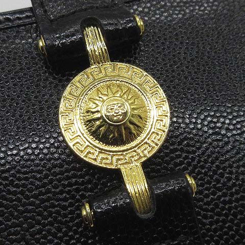 ヴェルサーチ ヴェルサーチェ VERSACE サンバースト レザー
