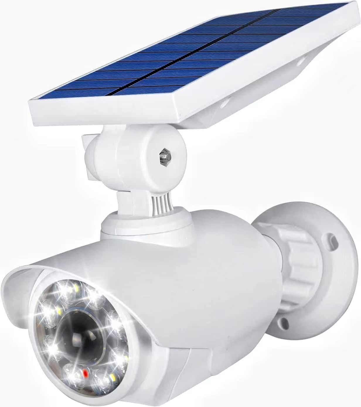 新着商品】ソーラーセキュリティライト、ソーラーライト屋外モーションセンサー、ダミーカメラソーラーライトIP66防水