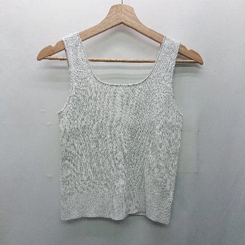 ◇ ⊂ La boutique BonBon 綿混合 ラメリブニットタンク ノースリーブ タンクトップ サイズF ライトグレー レディース E  【1411280004371】 grove（グローブ） タンクトップ ノースリーブ さりげないラメで毎日のコーデにアクセントを リブラメニットタンク レディース : ZOZOTOWN  Yahoo!店 - 通販 - Yahoo!ショッピング