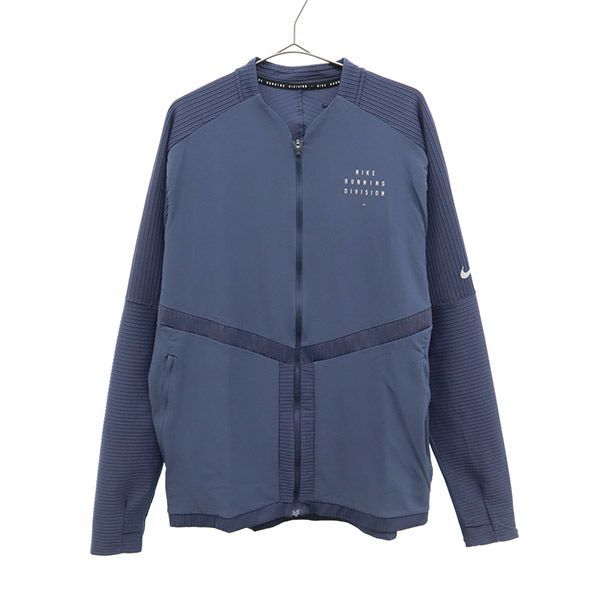 ナイキ プリント 長袖 ジャージ XL ネイビー NIKE スポーツ トレーニング メンズ 【中古】  【230226】