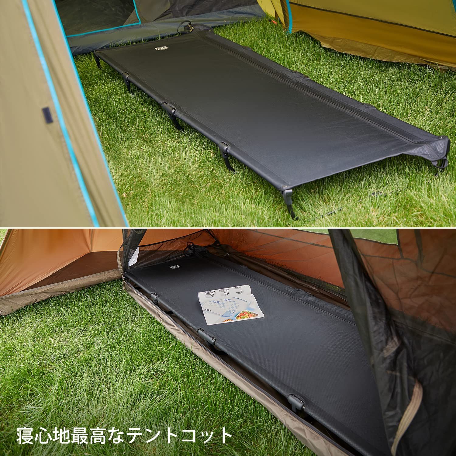 キャンプベッド 折りたたみ 特許取得一体式 組み立て不要 数秒セットアップ 耐荷 TIMBER RIDGE キャンプベッド 折りたたみ 特許取得一体式