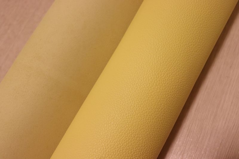 レモンイエロー 230ds クロム革 牛革 国産 レザー シボ型押し はぎれ 一枚革 レザークラフト 革 皮 本革 diy 生地 材料