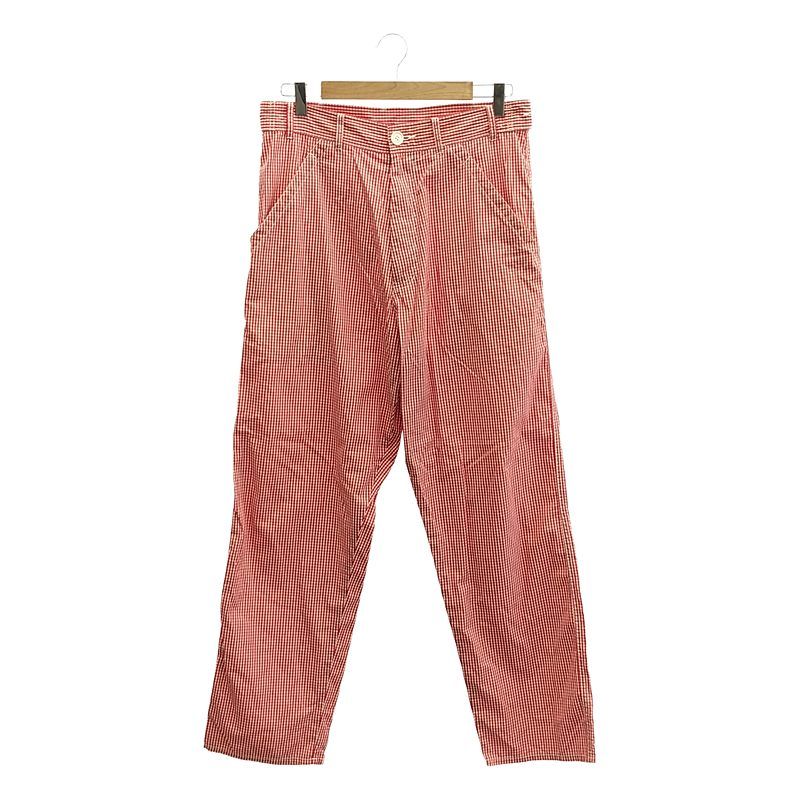 COMME des GARCONS HOMME PLUS | コムデギャルソンオムプリュス | AD1999 | ギンガムチェック コットン サルエルパンツ | S | レッド | ホワイト | メンズ