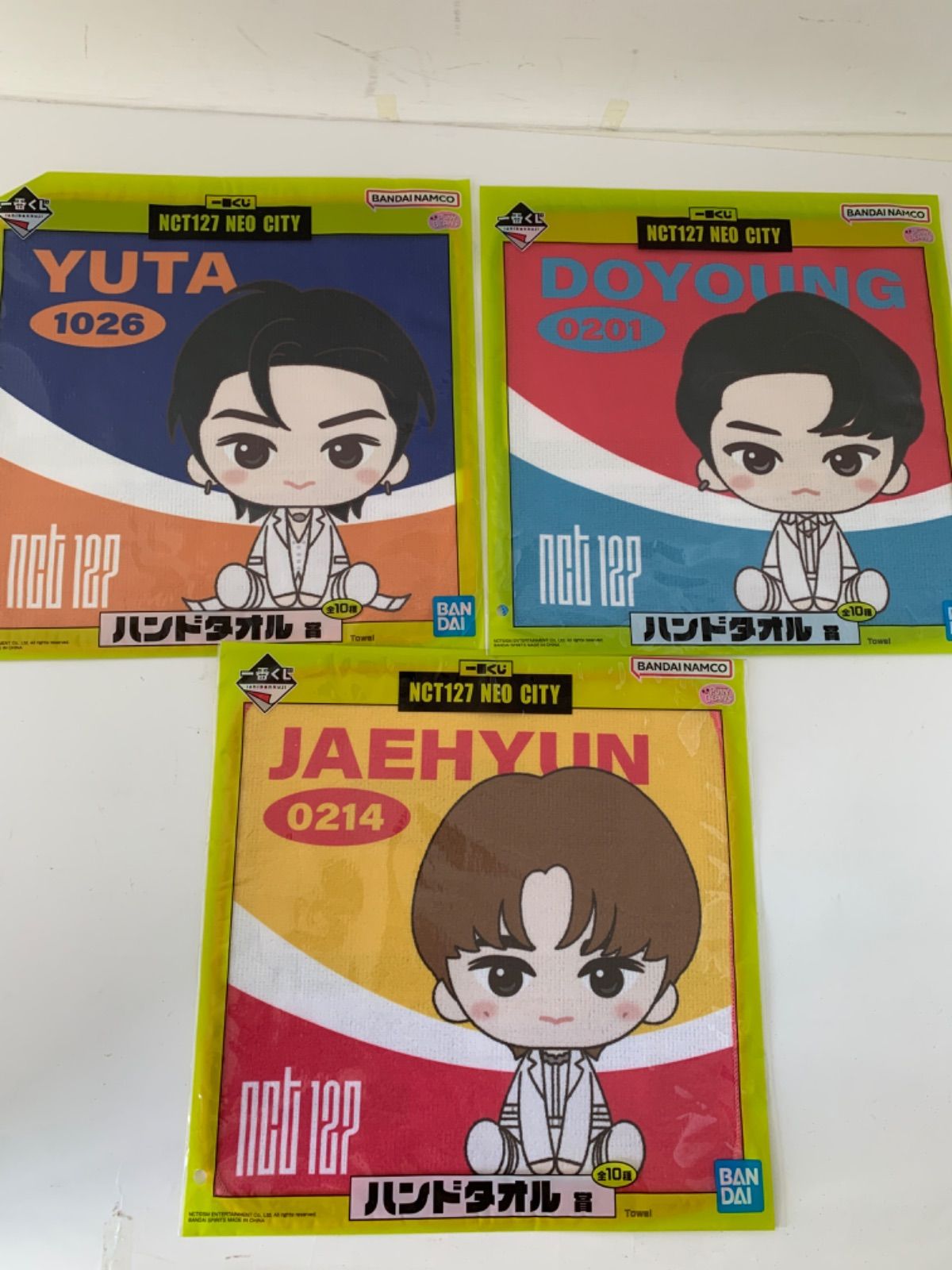 NCT127 一番くじ  Neo city  ハンドタオル　タオル　全部セット NCT127 一番くじ NEO CITY ハンドタオル賞 全10種 セット