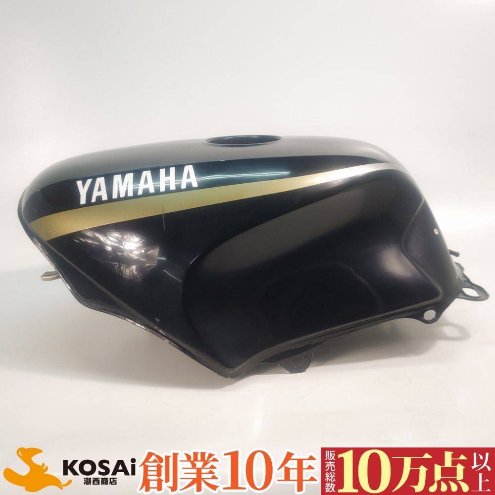 ヤマハ FJ1200 4CC 燃料タンク 大きな凹みなし 傷あり タンク内錆少 ブラック|ゴールド