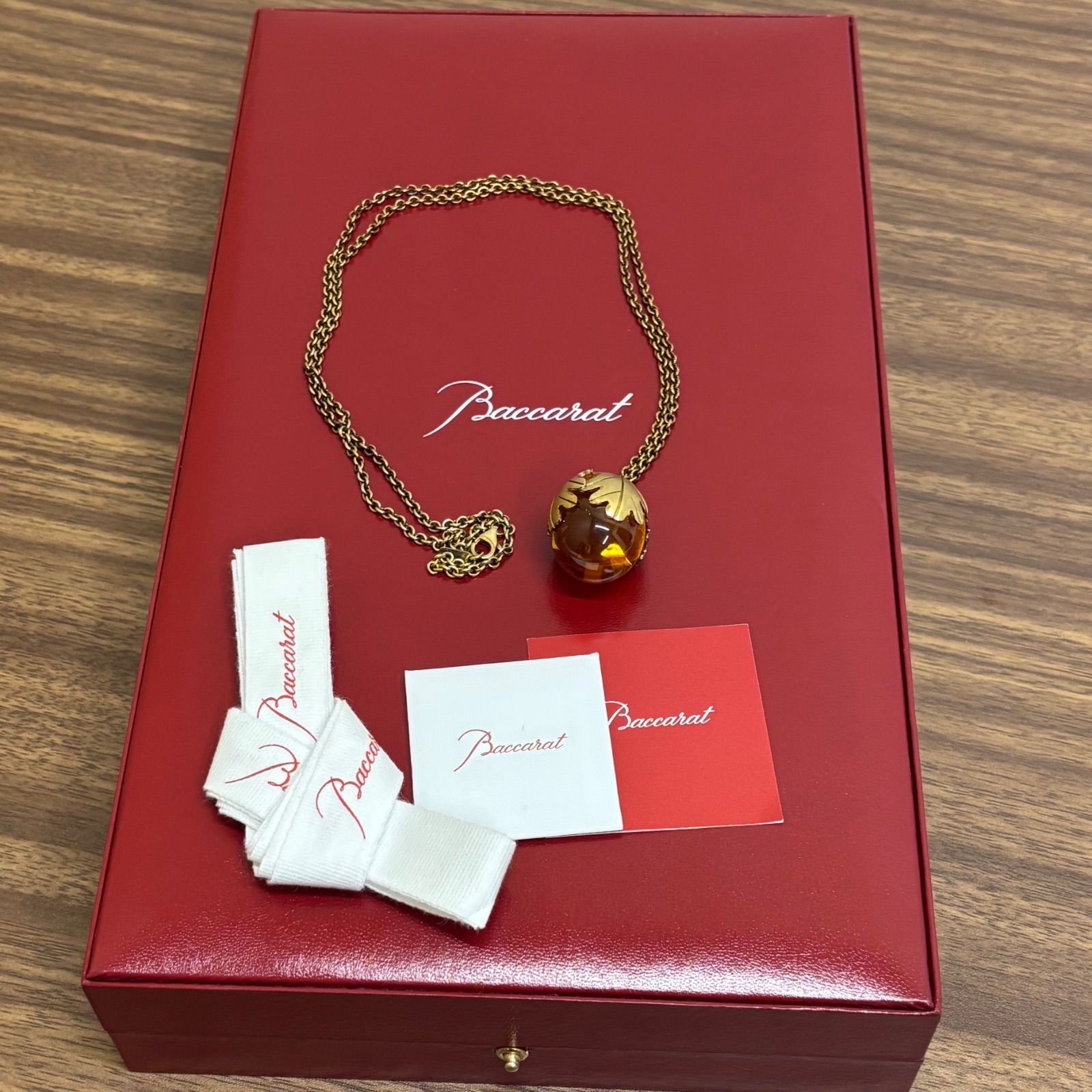 ◎Baccarat バカラ ミュルミュールネックレス SV925 ラージトパーズ 