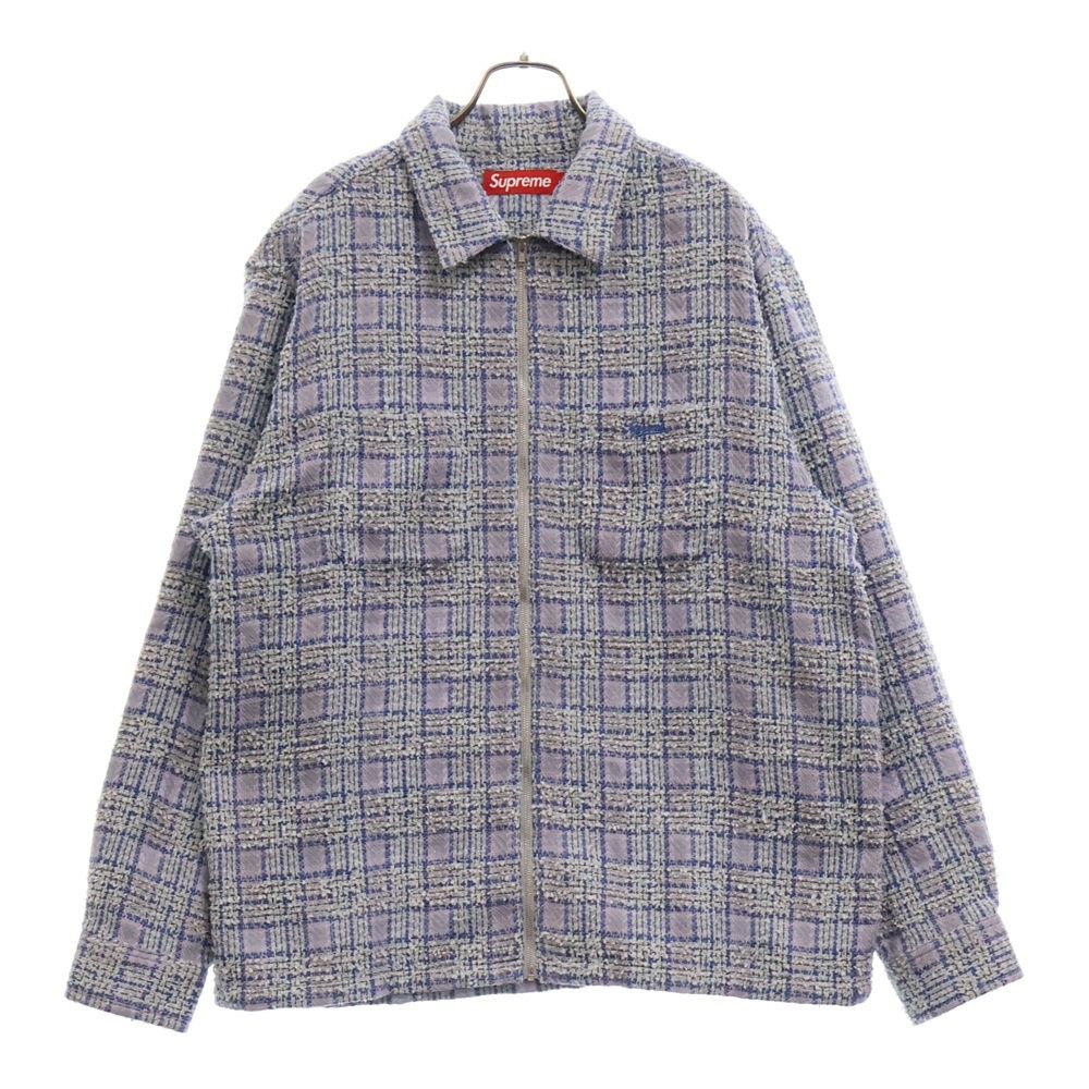 SUPREME (シュプリーム) 24AW Boucle Zip Up Shirt ブークレ ジップ