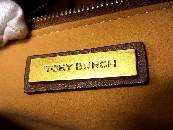 ■新品■未使用■ TORY BURCH トリーバーチ Tモノグラム キャンバス 2WAY バレルバッグ ハンドバッグ ショルダー ベージュ系 V8270Uオ