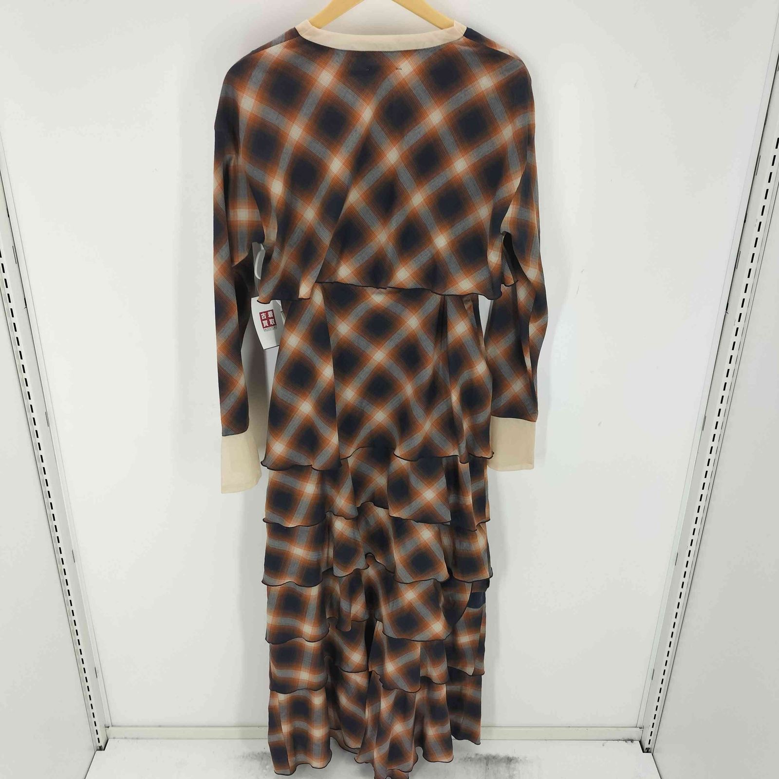 アメリヴィンテージ Ameri VINTAGE 2PIECE OMBRE CHECK TIERED