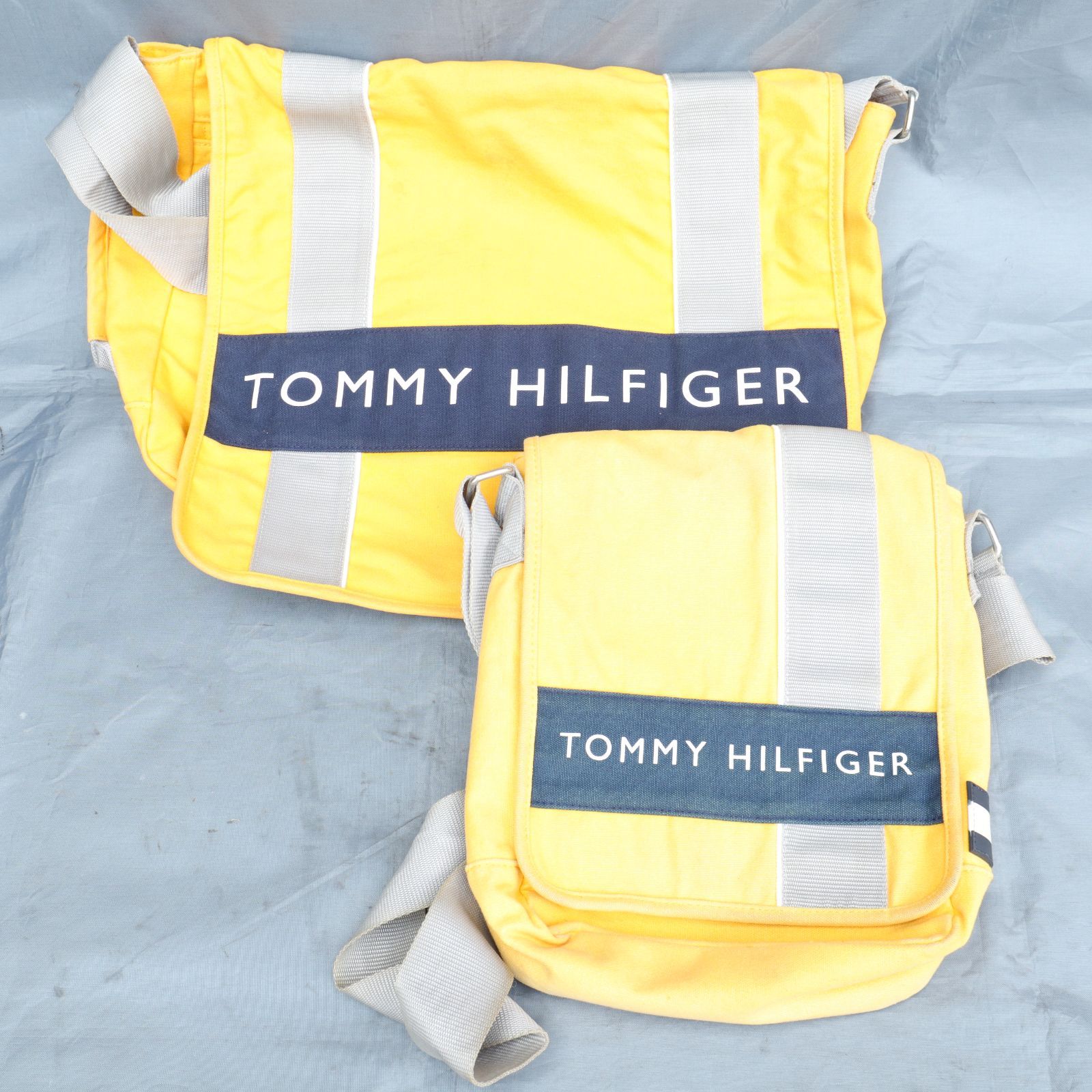 長期保管品/現状渡し】TOMMY HILFIGER イエロー メッセンジャーバッグ 