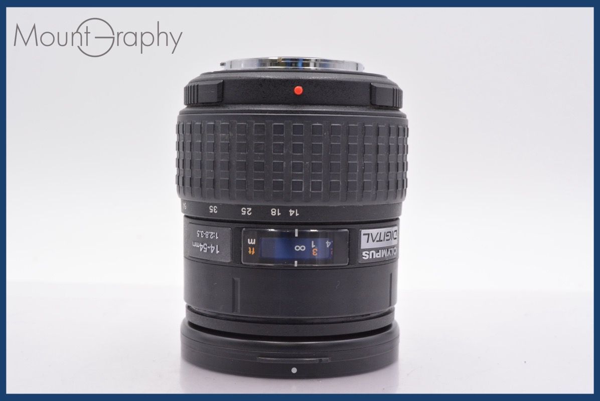 ジャンク オリンパス Olympus ZUIKO DIGITAL 14-54mm F2.8-3.5 後キャップ レンズフード付 同梱可 yk5327