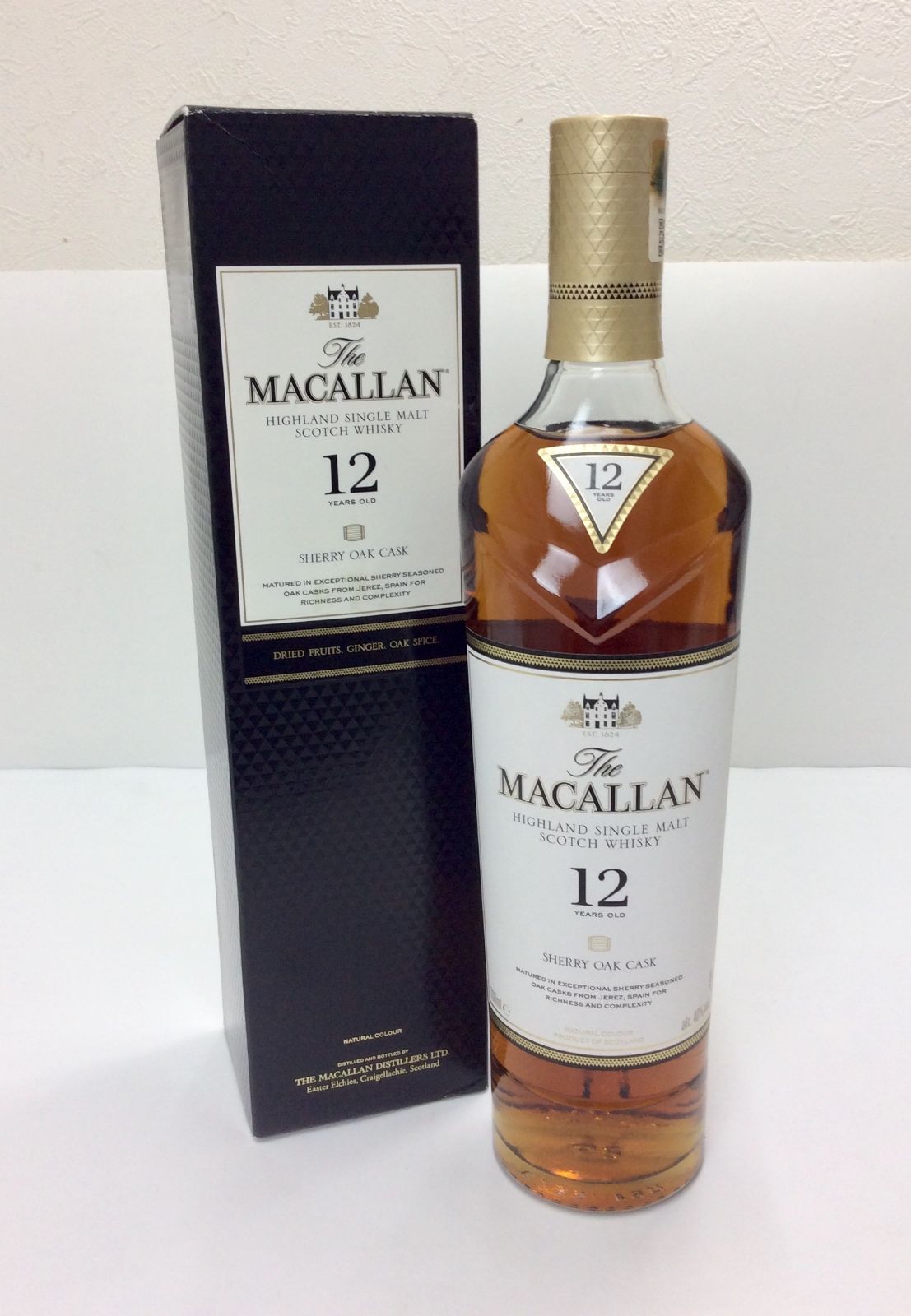 未開栓 The MACALLAN ザ マッカラン 12年 シングルモルト シェリーオークカスク スコッチウイスキー 700ml 40％ き