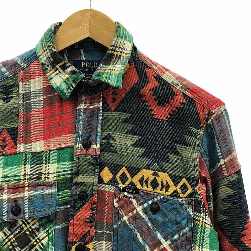 Polo by Ralph Lauren パッチワークシャツ M ネイティブ柄 POLO RALPH LAUREN / ポロラルフローレン | ネイティブ柄 パッチワーク