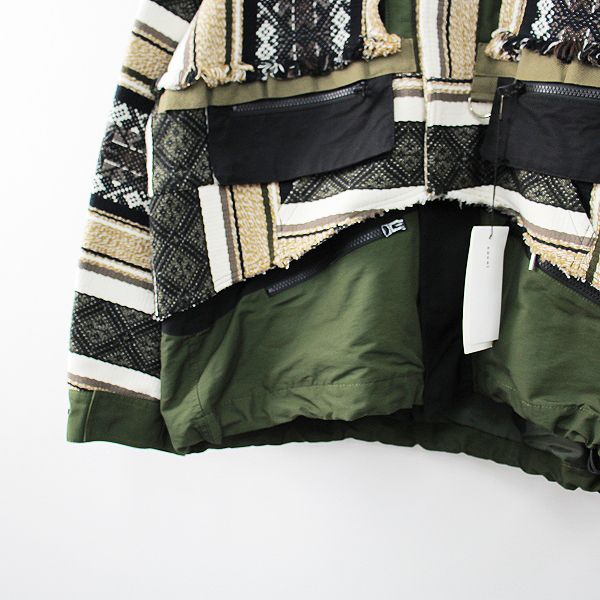 22-02745M【sacai】22-02745M Rug Jacquard Blouson