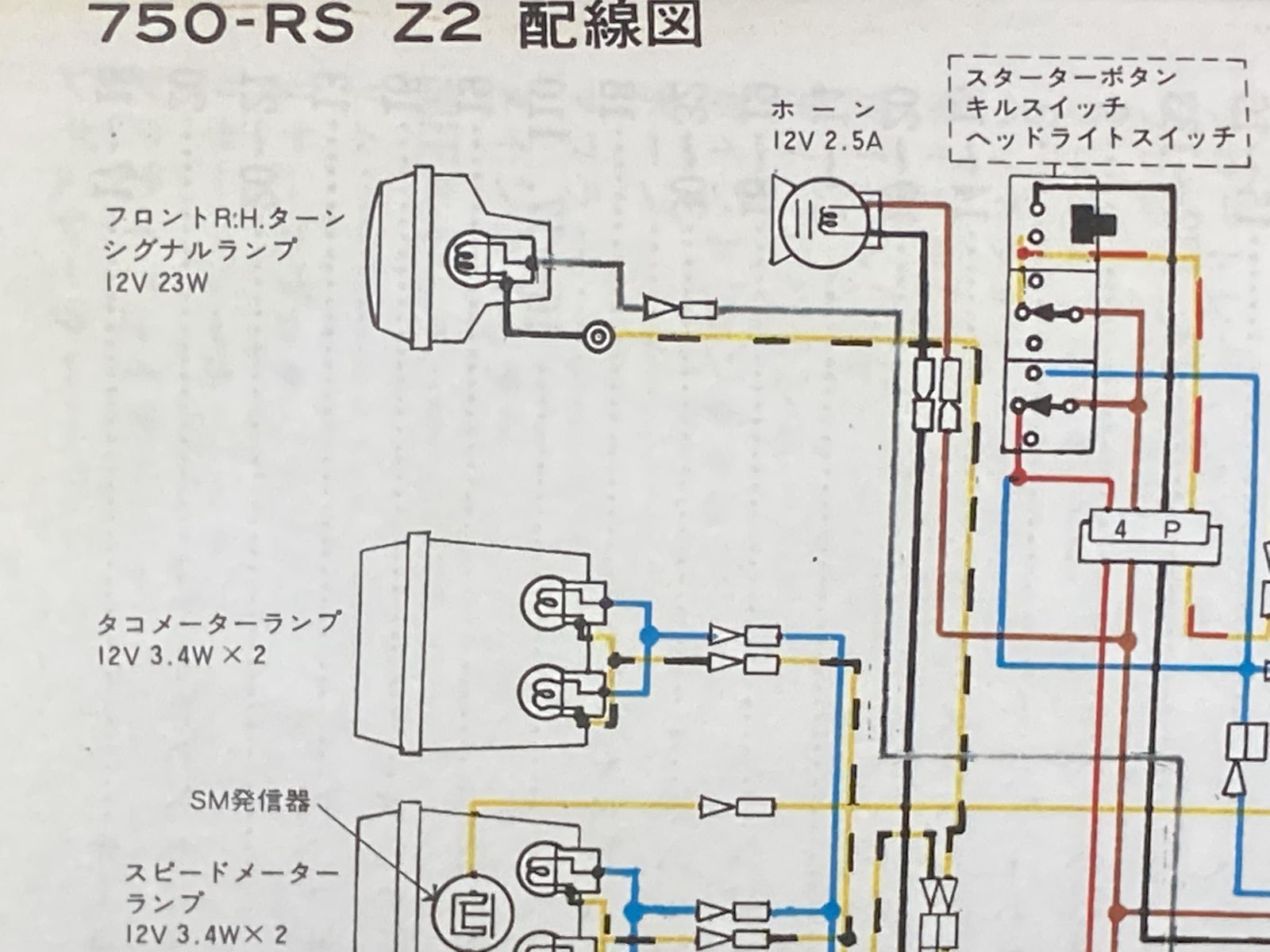 Zシリーズ サービスマニュアル カワサキ 正規 中古 バイク 整備書 配線