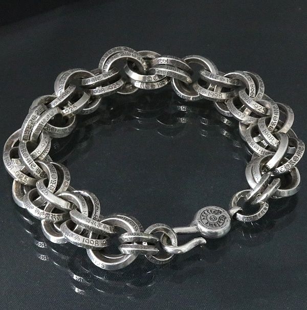 クロムハーツ（原本無） ダブルB リング ブレスレット シルバー系