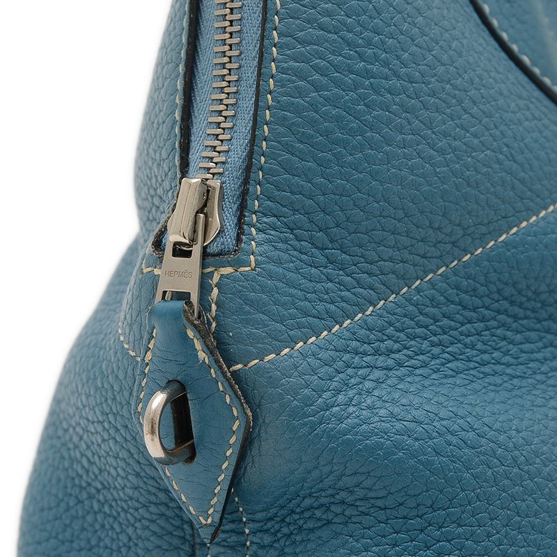 エルメス ボリード31 トリヨン ブルージーン シルバー金具 O刻印