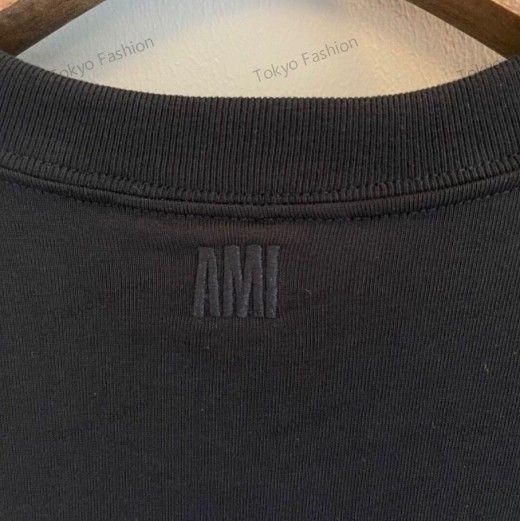 新品・未使用】AMIPARIS SS21 ハート刺繍 クルーネック半袖T