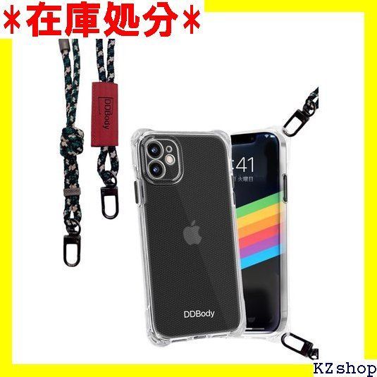 DDBody iPhone13/iPhone13pro/iPhone13pro max/iPhone13miniストラップケース 首掛け スマホ 肩掛けケース 斜めかけ クリアケース 落下防止 iPhone13pro Style E 811