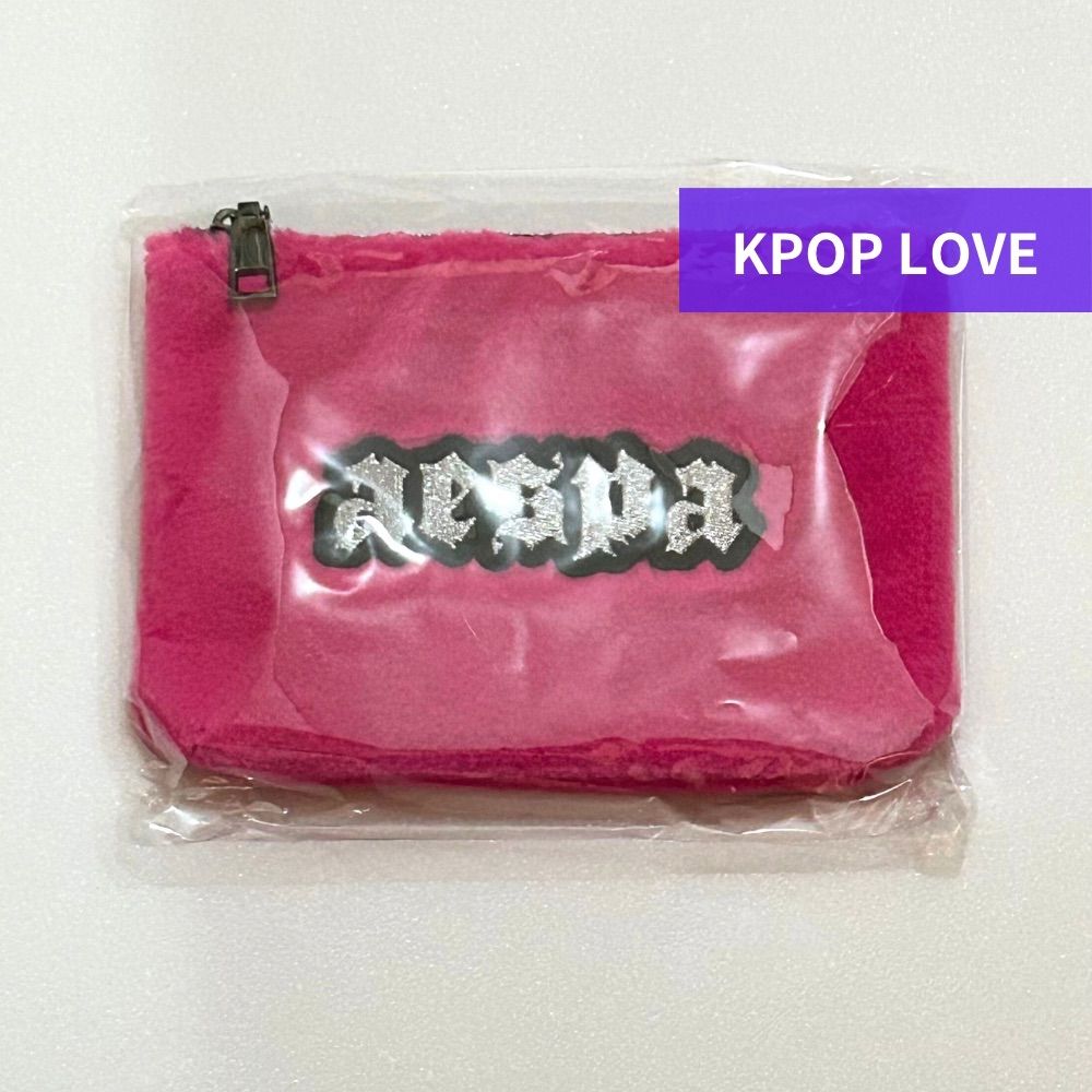 aespa ポーチ ニンニン　ファンミーティング ペンミ　トレカ付き　新品未開封 aespa ニンニン ペンミ グッズ ミラー付きポーチ 新品未開封