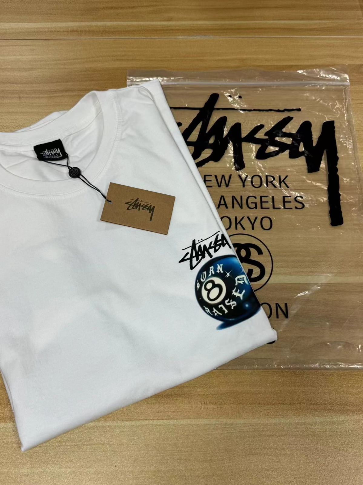 Stussy Born x Raised 8 Ball Tee 