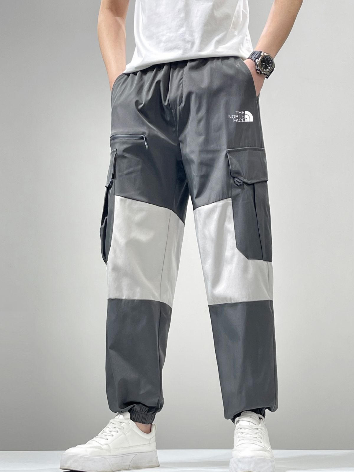 THE NORTH FACE カジュアルパンツ 春用マルチポケットカーゴジョガーパンツ スポーツパンツ ジョギングパンツ