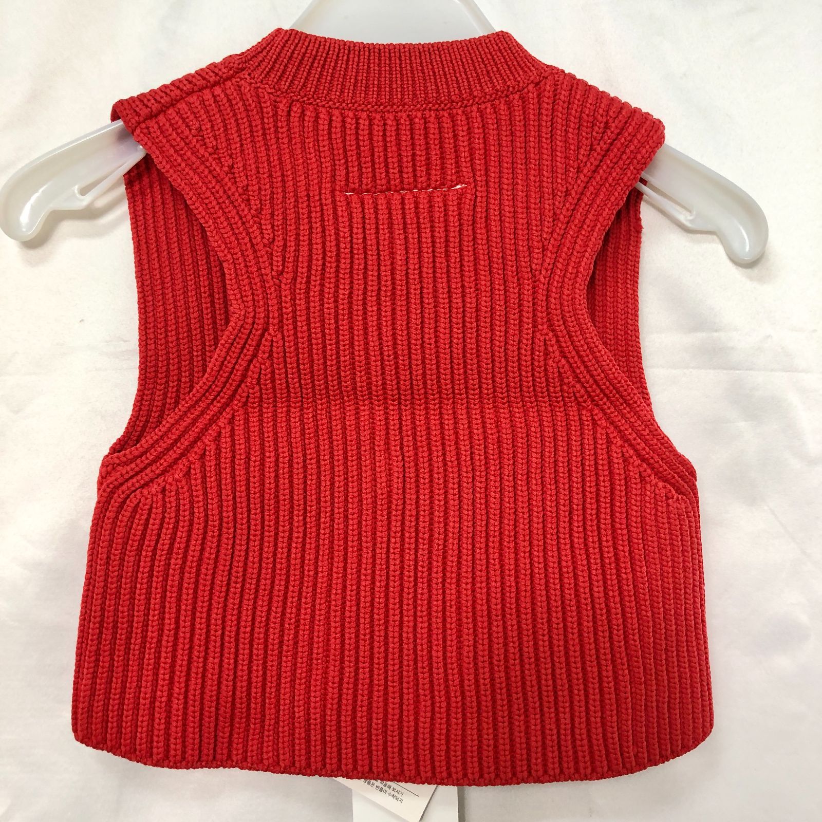 MM6 Maison Margiela ノースリーブニット レッド SGKY10-7860