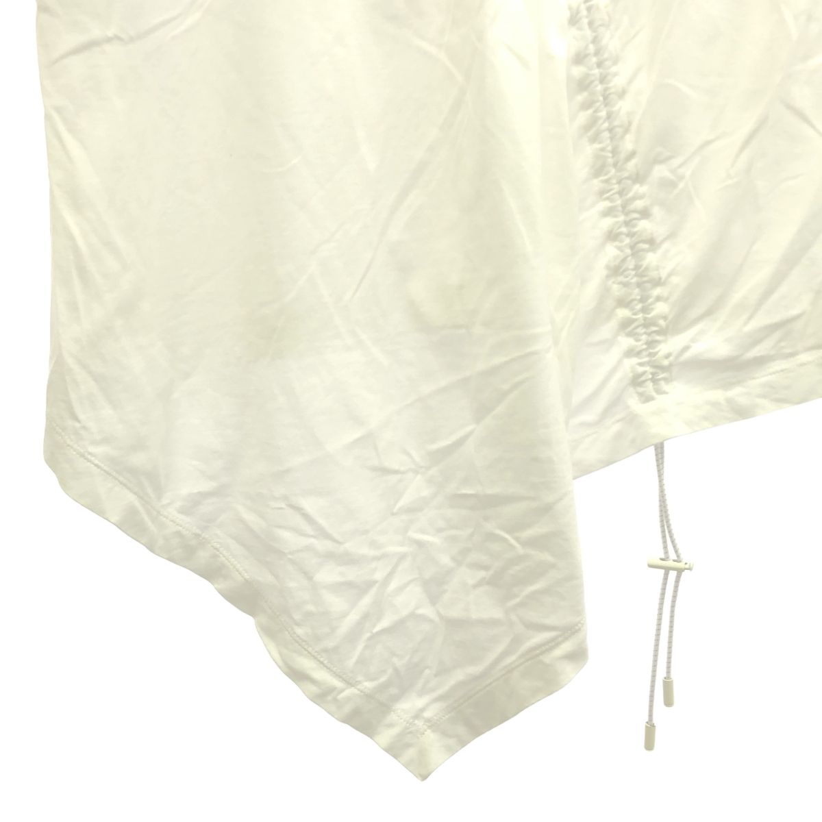 Maison Margiela / メゾンマルジェラ | コットン クルーネック シャーリングTシャツ | S | ホワイト | レディース Maison Margiela / メゾンマルジェラ | コットン クルーネック