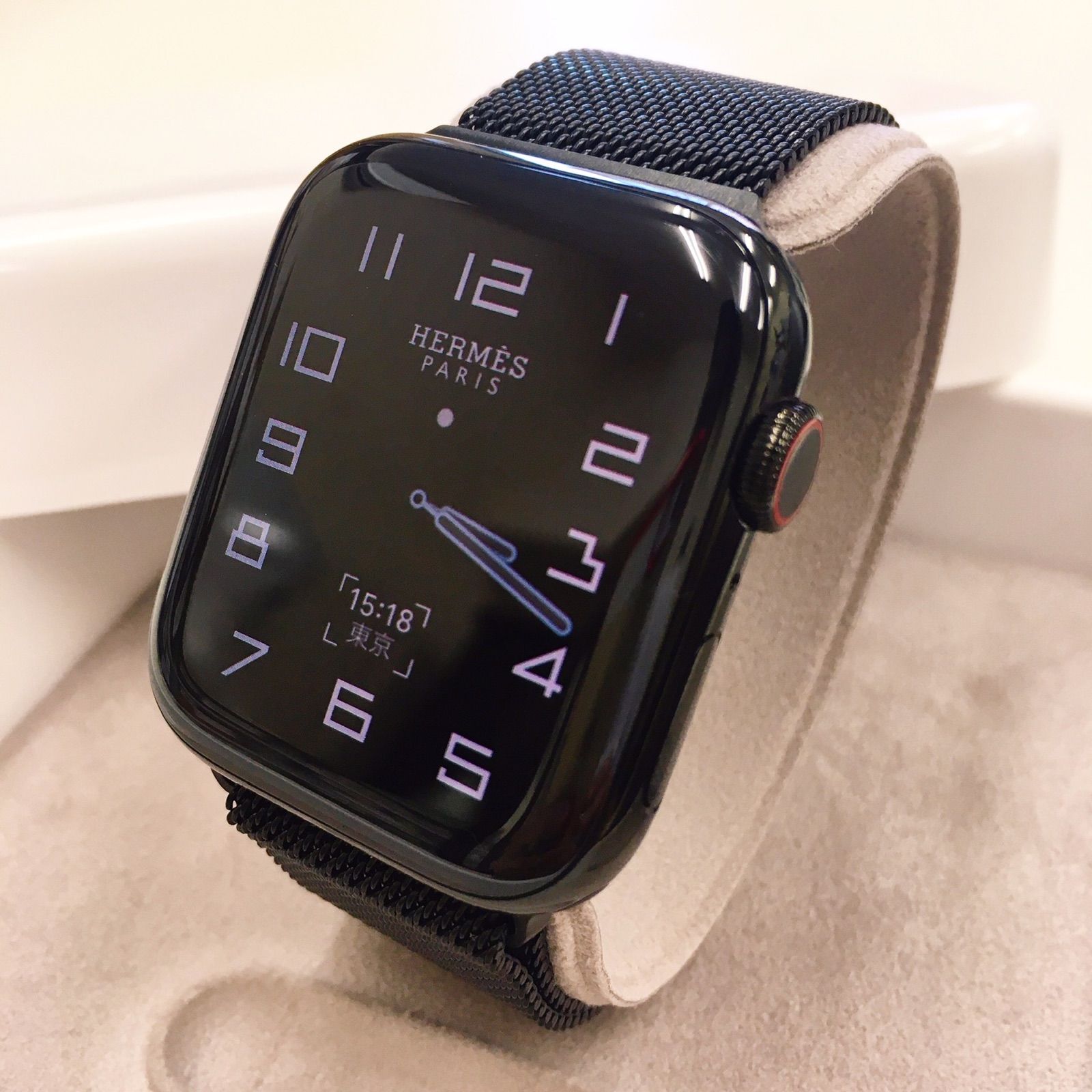 Apple Watch series5 hermes ブラックステンレス