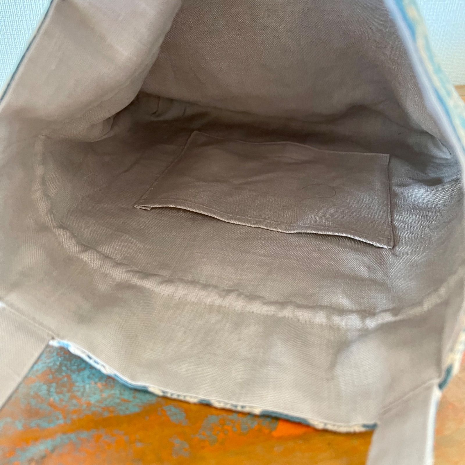 セミオーダー] ミナペルホネン生地使用 ✳︎ anemone 巾着バッグ-