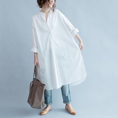 シャツワンピース シャツワンピ レディース ロングtシャツ 長袖 大きいサイズ 春夏秋 ゆったり カジュアル 母の日 プレゼント