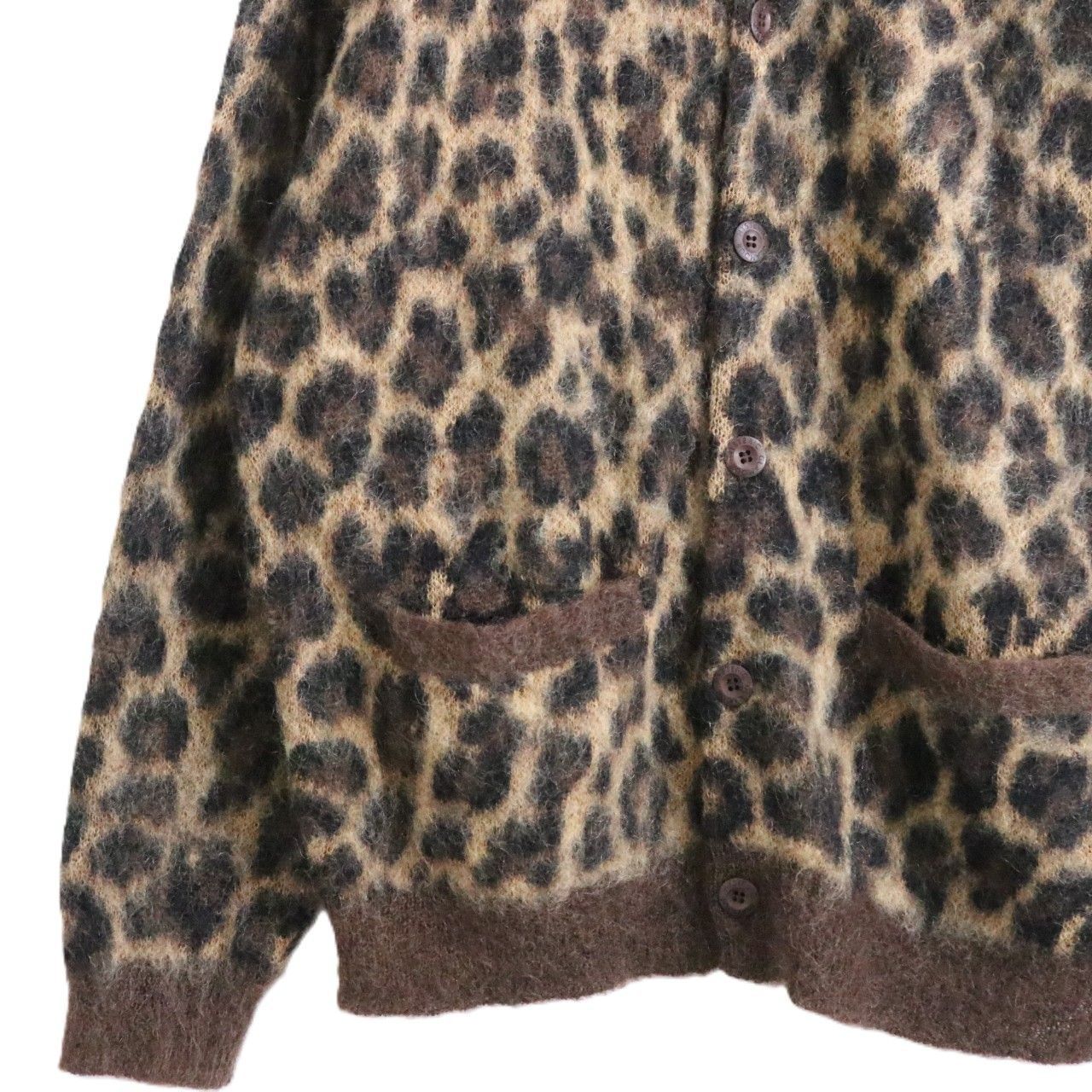 HYSTERIC GLAMOUR ウール混 レオパード柄 カーディガン HYSTERIC GLAMOUR ウール混 レオパード柄 カーディガン