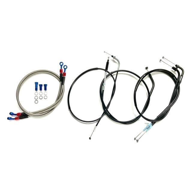 国内産 HONDA CBR400F アクセルワイヤー セット 黒 20cm 国内産 HONDA CBR400F アクセルワイヤー セット ブラック 10cm | プリティーレーシング