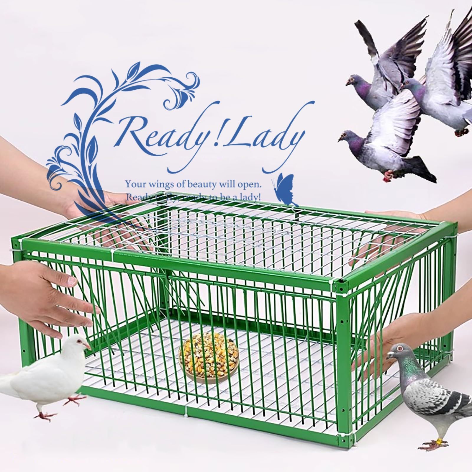 在庫有り】Yaheetech ブリーダー バードケージ 2部屋 仕切り スタンド